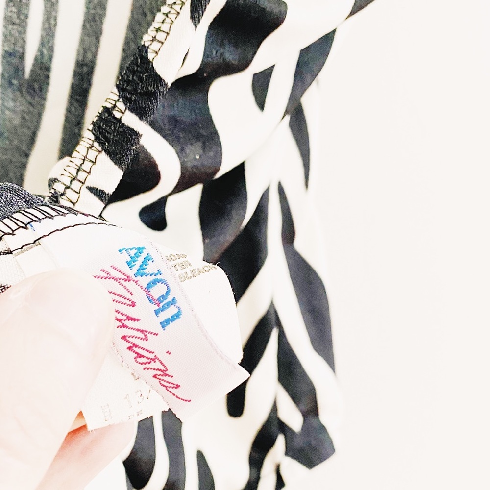 Vintage zebra print bodysuit/swimsuit - Picture 4 of 6